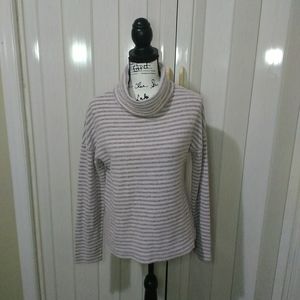 A New Day striped long sleeved shirt size small white and purple